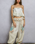 Zayda Ruffle Knit Jogger Pants