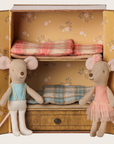 PRE ORDER - Ballet mice in dance studio, Little sister and brother Maileg