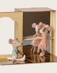 PRE ORDER - Ballet mice in dance studio, Little sister and brother Maileg