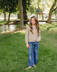 Childrens Brown Knit Button Down Cardigan - Mebie Baby