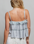 Romantic Lace Ruffle Tiered Top