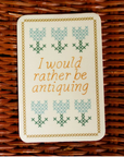 I'd Rather Be Antiquing Vinyl Sticker 3"