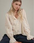 Petal Embroidered Blouse