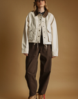 Zoe Collar Contrasted Utility Jacket