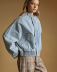 Shania Denim Bomber Jacket