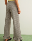 Ella Gingham Ruffle Pants
