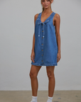 Betsy Ruffle Denim Mini Dress