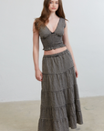 Hazel Smocked Top & Ruffle Tiered Skirt Set