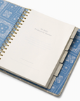 Concealed Spine Fabric Undated Planner, B5 - Bandana