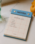 Fabric Hardcover Notepad - Dot & Check