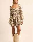 Connie Flutter Floral Romper
