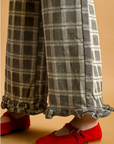 Darla Ruffle Plaid Pants