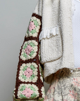 Granny Square Ruffle Cardigan