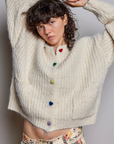 Cozy Heart Button Sweater
