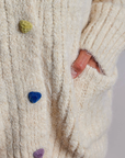 Cozy Heart Button Sweater