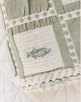 New Grain : patchwork blanket - fish