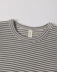 Quincy Mae Waffle Top + Pant Set Midnight Microstripe