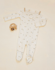 Quincy Mae Zip Long Sleeve Sleeper Footie Pears