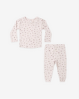 Quincy Mae Pointelle Long Sleeve Tee + Legging Heart Ditsy