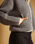 High Neck Zipper Closure Jacket