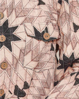 Nara Geometric Star Wide Long Sleeve Quilted Jacket