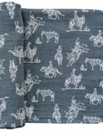 Mebie Baby Wild West Muslin Swaddle Blanket