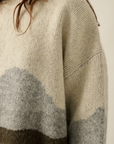 Jacquard-Knit Crewneck Tetons Sweater