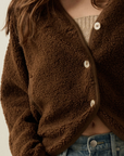 Lilly Sherpa Fleece Button Down Jacket