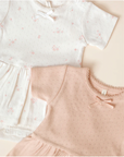 Pontelle Skirted Bodysuit || Pink Ditsy, Quincy Mae