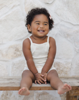 POINTELLE TANK + SHORTIE SET || PINK DITSY, Quincy Mae
