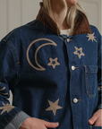 Celestial Embroidered Denim Jacket