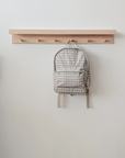 Mini Backpack - Taupe Grid - Menoum Menoum