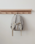Mini Backpack - Taupe Grid - Menoum Menoum