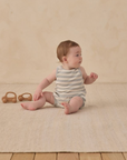 TERRY TANK + SHORT SET SKY STRIPE, Quincy Mae