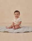 SHORT SLEEVE WOVEN ROMPER BIRDS, Quincy Mae