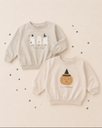 QUINCY MAE RELAXED FLEECE SWEATSHIRT LIL PUMPKIN