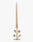 Brass Wildflower Candle Holder