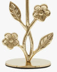Brass Wildflower Candle Holder
