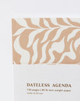 Tropical Leaves Dateless Agenda