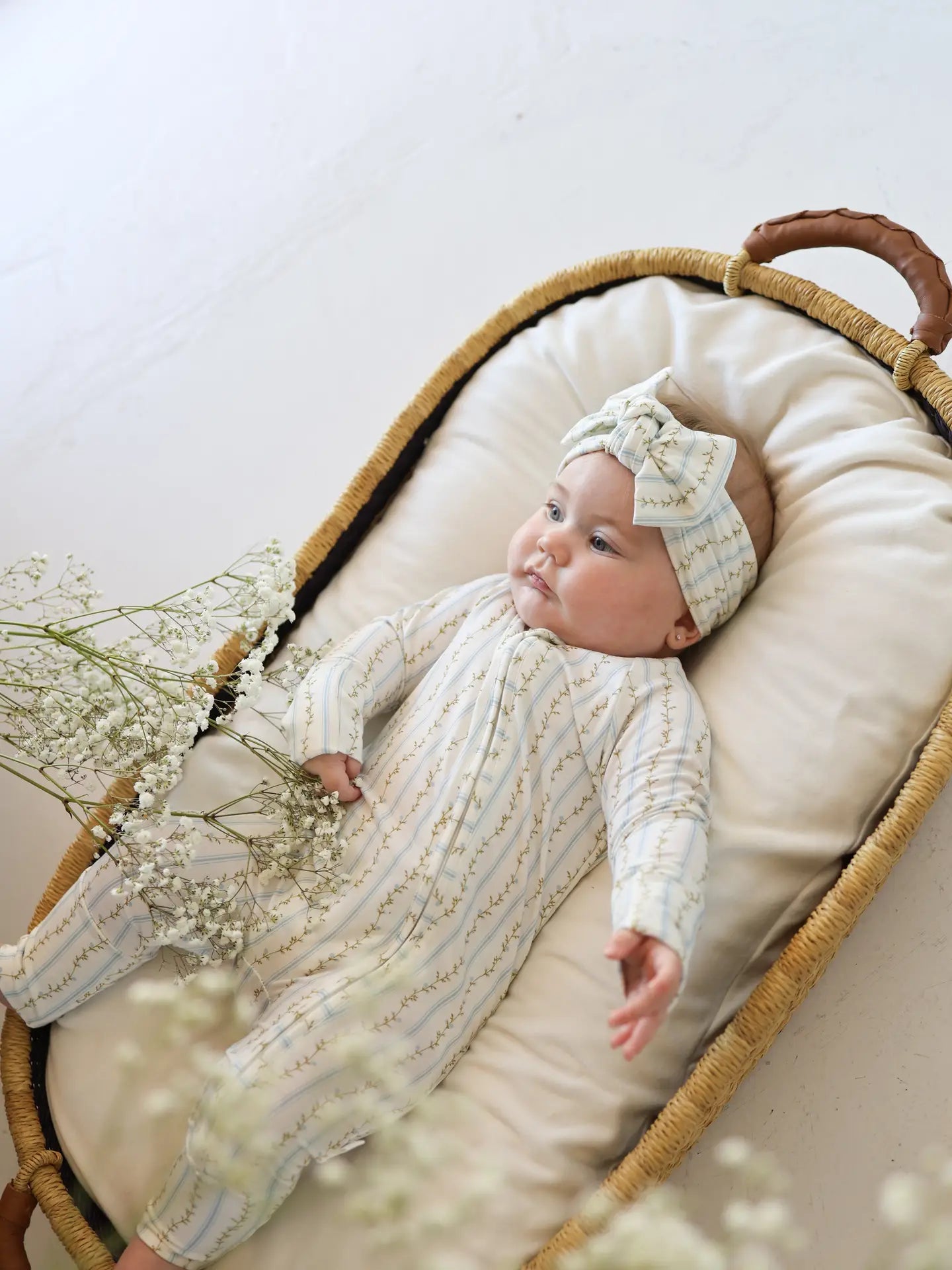 Bamboo Zip Romper | Dainty Vines