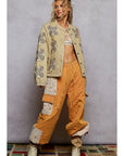 Balloon Sleeve Oversized Fit Quilted Jacket