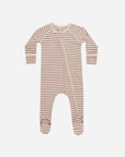 Bamboo Zip Footie Candy Stripe