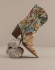 The Sorrel | Floral Tapestry Western Bootie