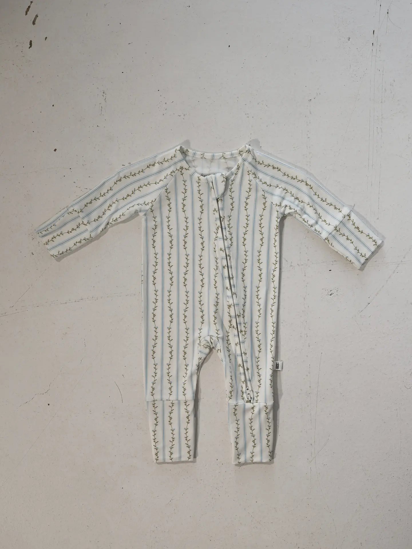 Bamboo Zip Romper | Dainty Vines