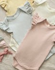 Flutter Sleeve Bodysuit || Bubblegum , Quincy Mae