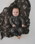Western Bamboo Zipper Romper