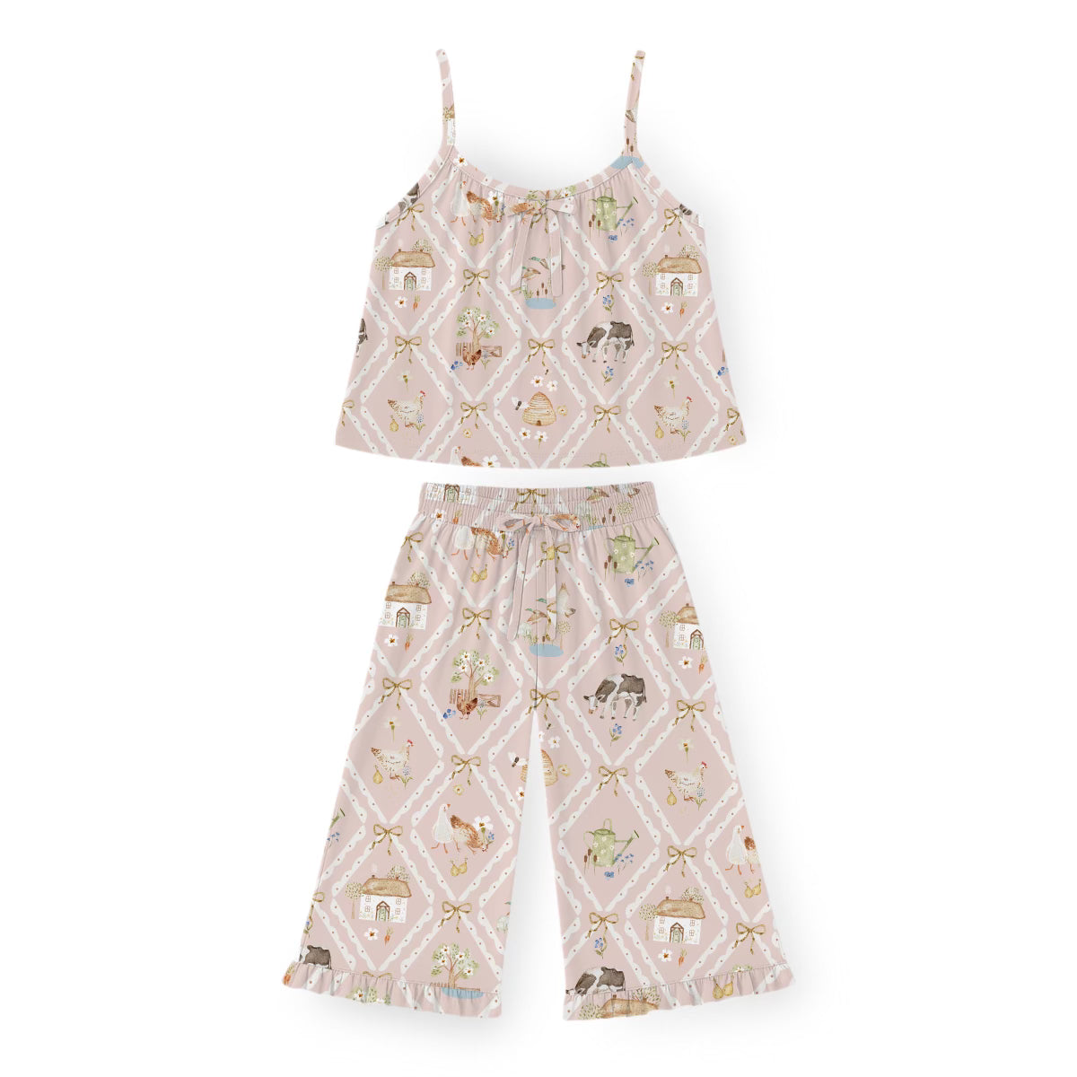 Laney Baby Nells Cottage Kids Bamboo Culotte Ruffle Set
