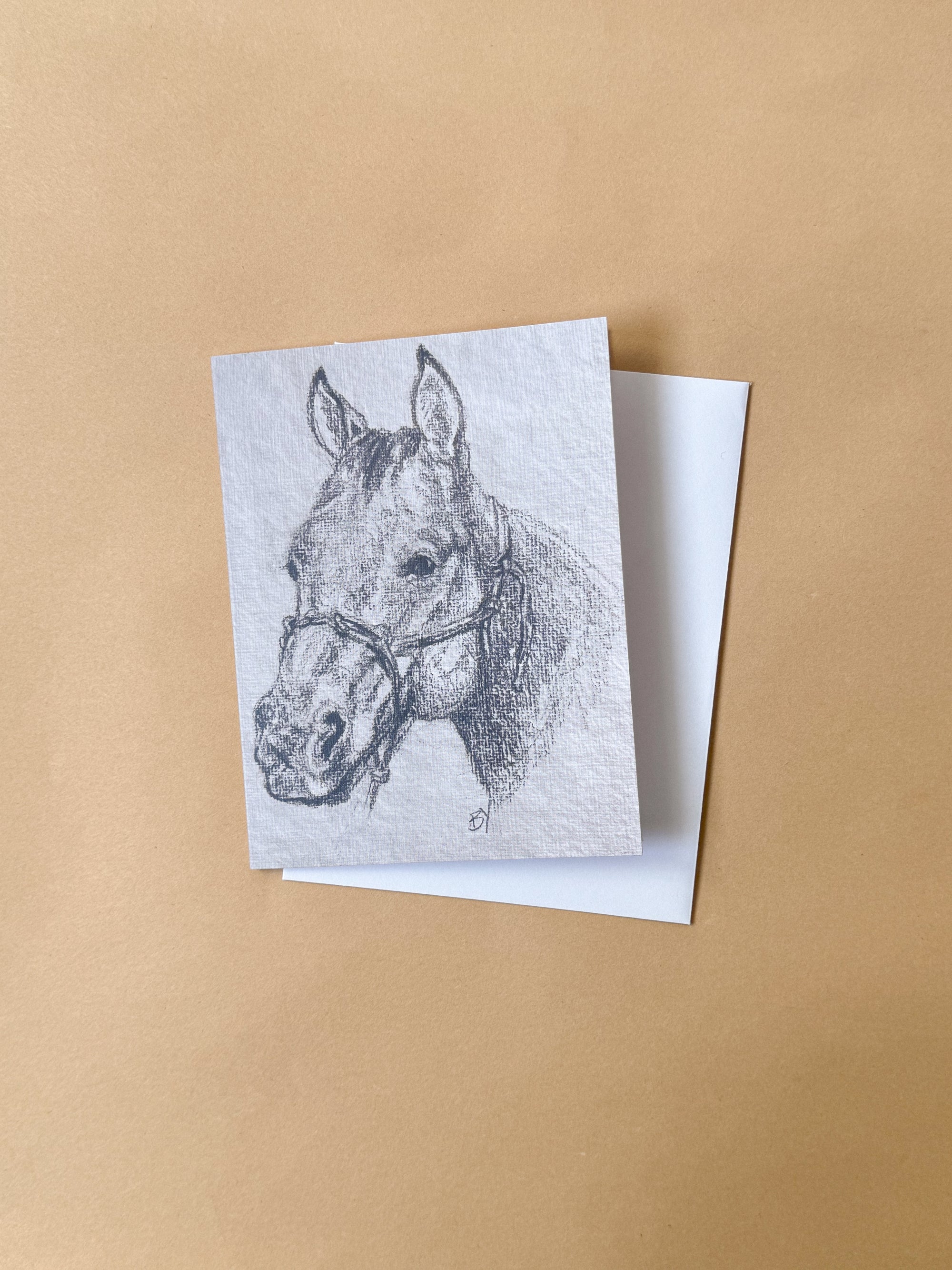 Horse Sketch Greeting Card