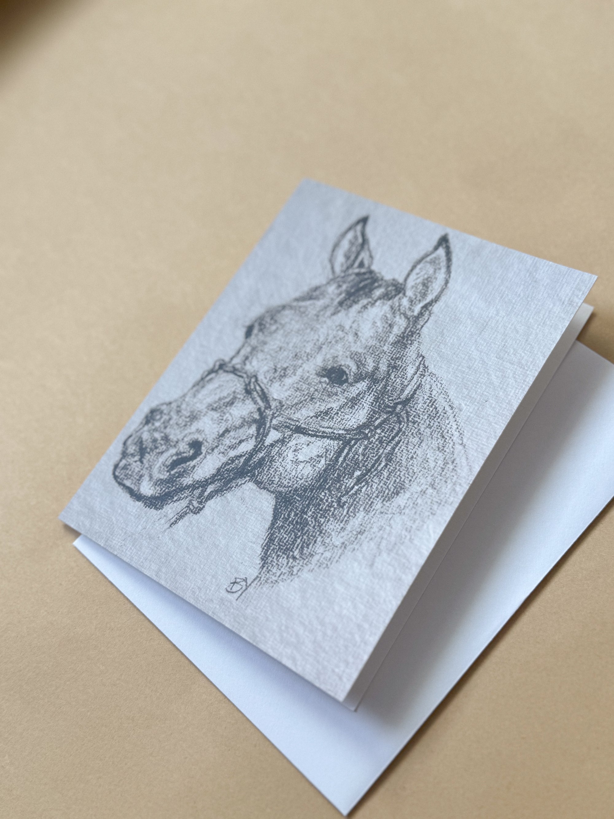 Horse Sketch Greeting Card