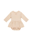 Pointelle Skirted Bodysuit,  Shell - Quincy Mae